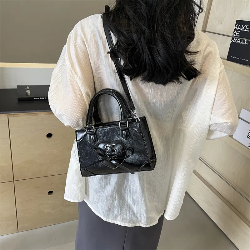 PINK·LAND PU Handbag Regular Women's Silver/Ecru/Burgundy/Black-23