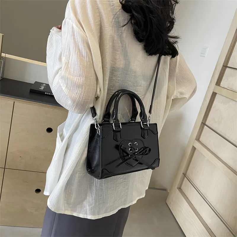 PINK·LAND PU Handbag Regular Women's Silver/Ecru/Burgundy/Black-21
