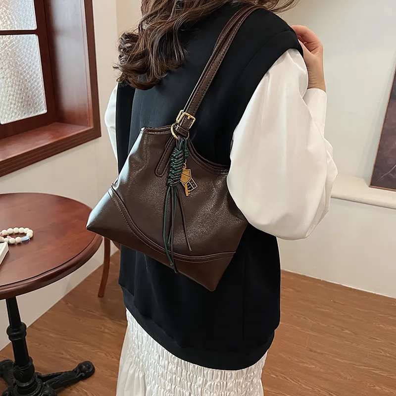 RUIPAI PU Shoulder Bag Regular Women's Black/Coffee/Red/Brown-11