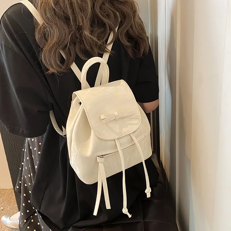 PINK·LAND PU Backpack Regular Women's Blue/Silver/White/Black-13