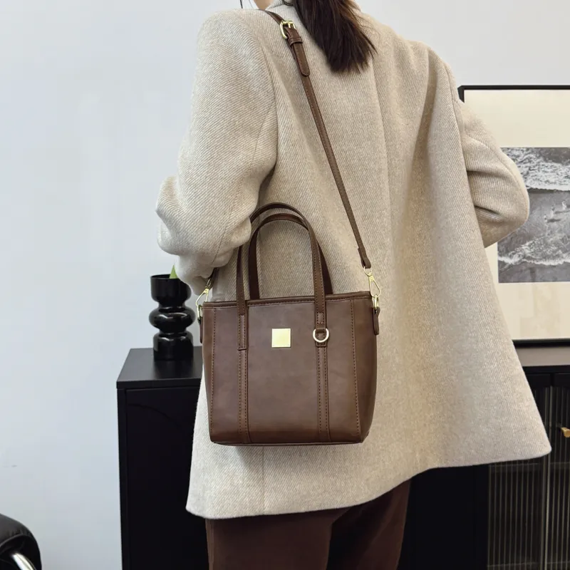 PINK·LAND PU Bucket Bags Handbags Women's Yellow Brown/Coffee/Black-10