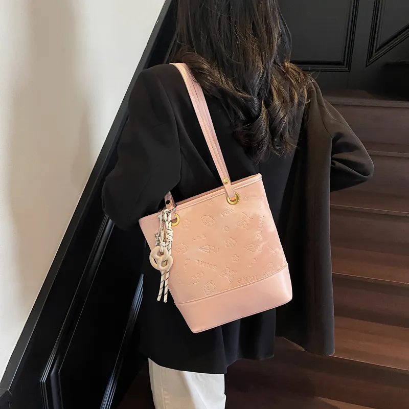 PINK·LAND PU Crossbody Bag Bucket Bag Shoulder Bag Handbag Regular Women's Multicolor-25