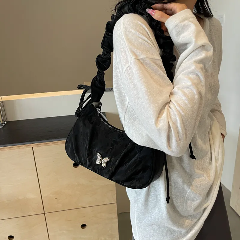 PINK·LAND PU Shoulder Bag Women's Ecru/Silver/Green Black-19