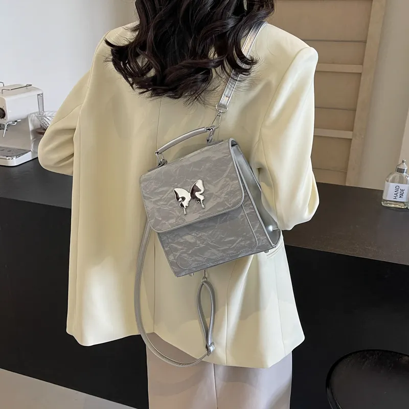 PINK·LAND PU Handbag Regular Women's White/Pink/Blue/Green/Black/Gray-31