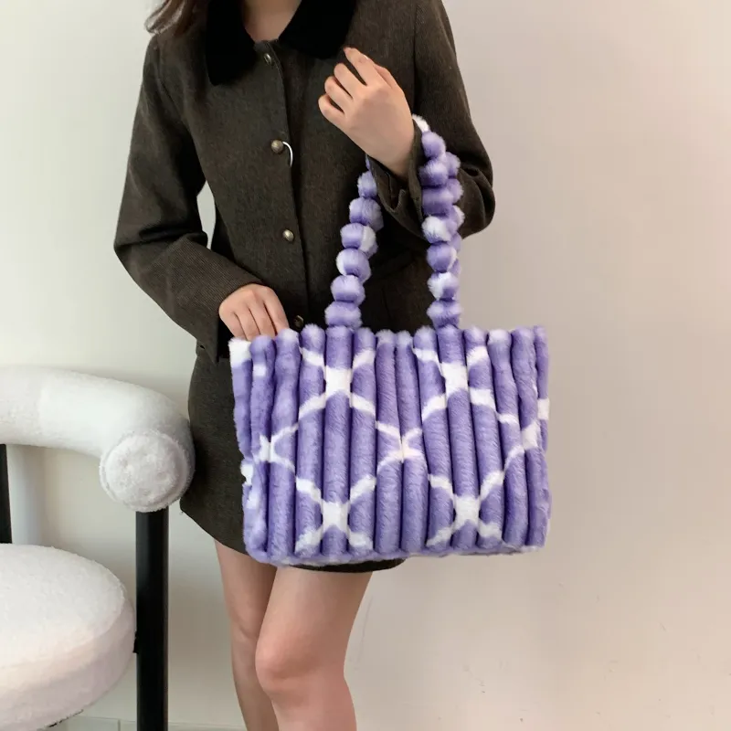 PINK·LAND Cotton Shoulder Bag Regular Women's Khaki/Purple/Pink/Blue-13