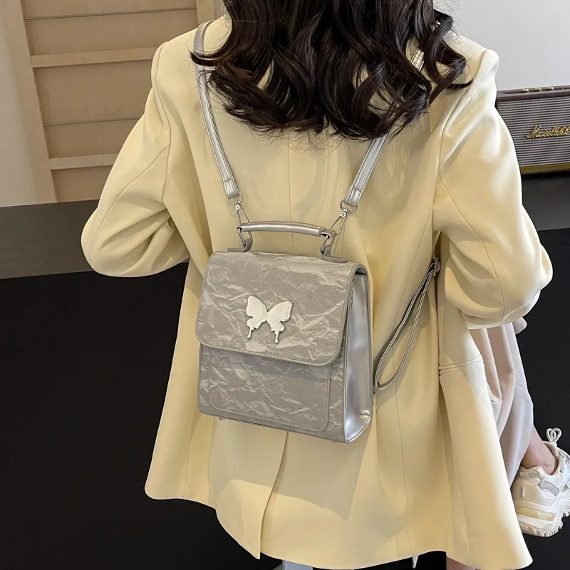 PINK·LAND PU Handbag Regular Women's White/Pink/Blue/Green/Black/Gray-32