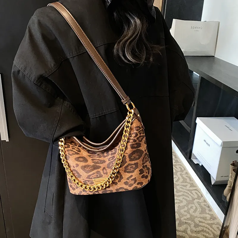 RUIPAI PU Crossbody Bag, Shoulder Bag Women's Leopard Print Brown/Leopard Print Coffee-3