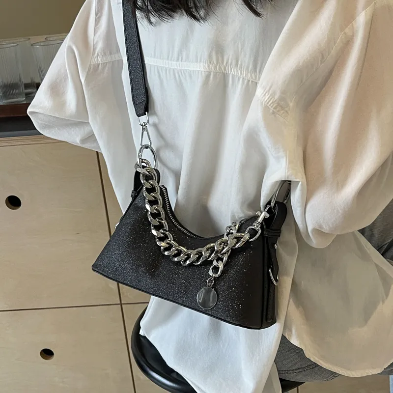 RUIPAI PU Shoulder Bag, Crossbody Bag, Handbag, Shoulder Bag Regular Women's Gold/Silver/Black/Gray-12
