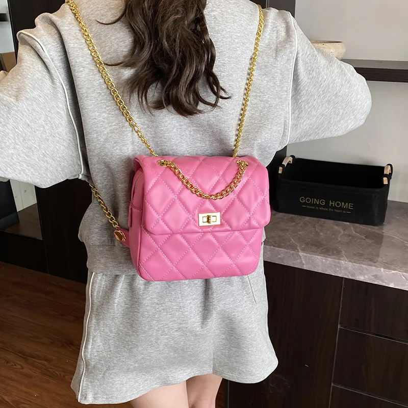 PINK·LAND PU Backpack Regular Women's Multicolor-23
