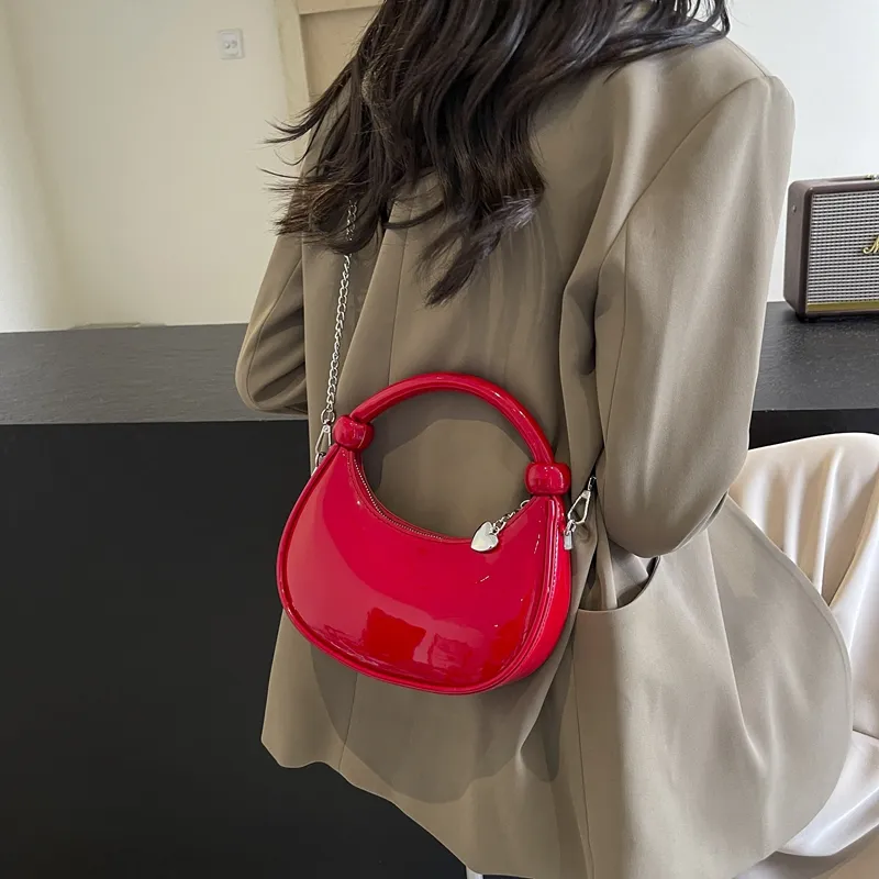 PINK·LAND Pu Handbag Shoulder Bag Regular Women's Silver/White/Black/Red/Gold-11