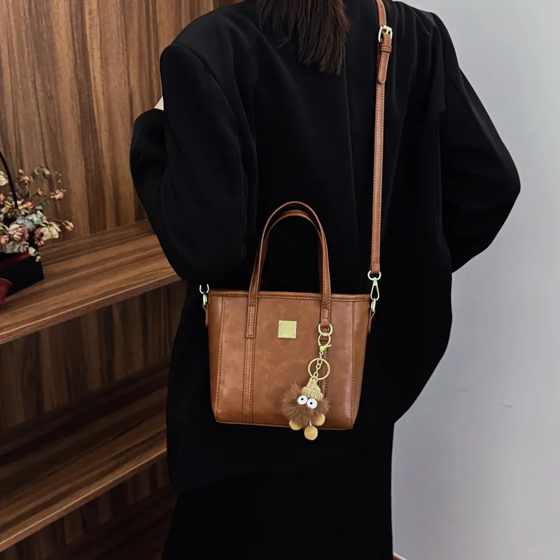 PINK·LAND PU Bucket Bags Handbags Women's Yellow Brown/Coffee/Black-4