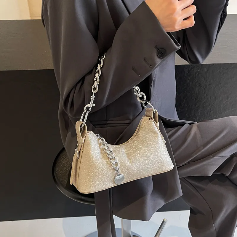 RUIPAI PU Shoulder Bag, Crossbody Bag, Handbag, Shoulder Bag Regular Women's Gold/Silver/Black/Gray-4