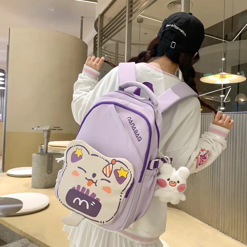 PINK·LAND Nylon Backpack Women's Multicolor-27