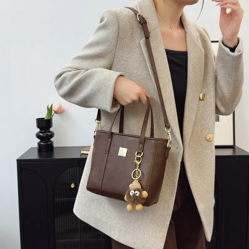 PINK·LAND PU Bucket Bags Handbags Women's Yellow Brown/Coffee/Black-11