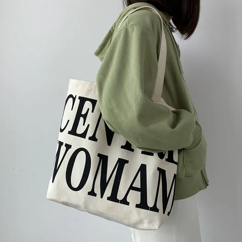 PINK·LAND Canvas Canvas Bag Shoulder Bags Regular Women's Beige/Black-2