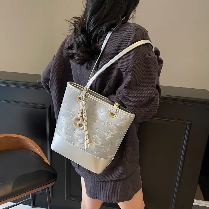 PINK·LAND PU Crossbody Bag Bucket Bag Shoulder Bag Handbag Regular Women's Multicolor-6