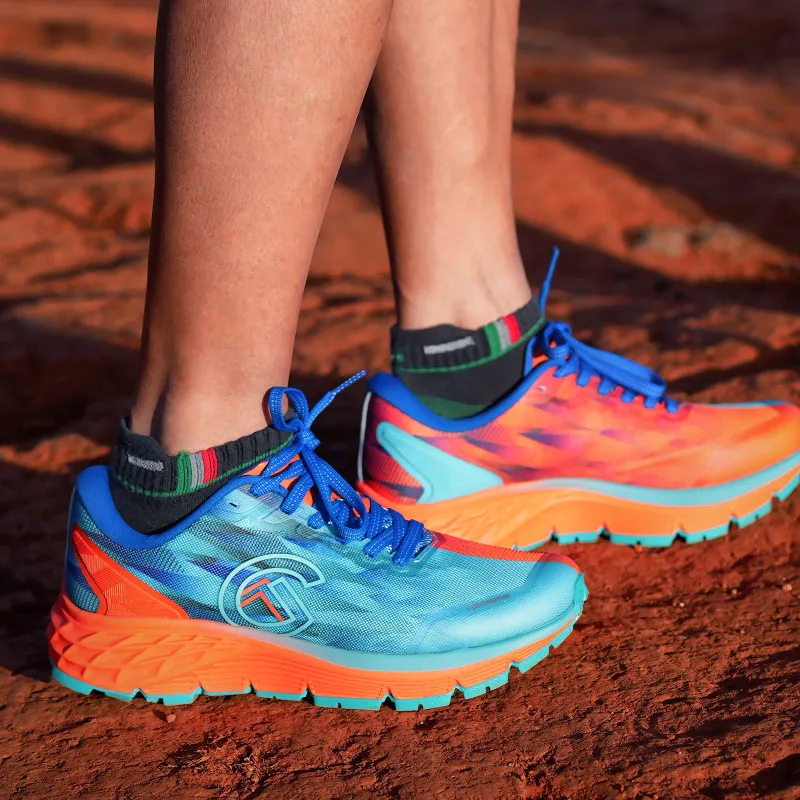 GRONELL Cushioning Anti Slip Wear Resistant Breathable Quick Dry Lightweight Low Top Running Shoes Unisex Orange-5
