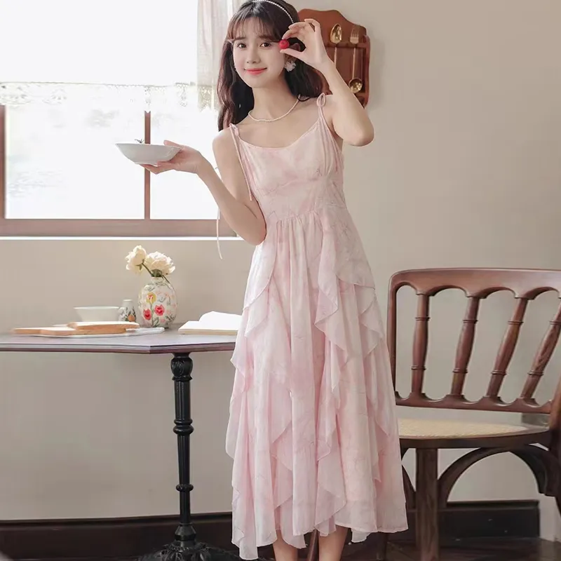 QUIET ANGEL Slip Dresses Women's Pink Shopping Bag-2