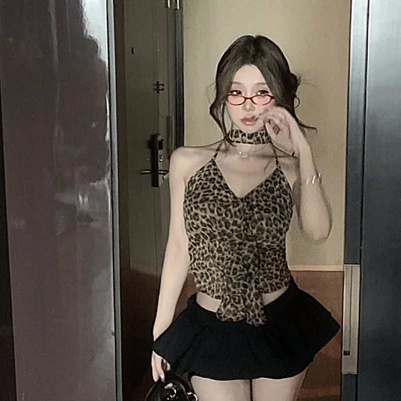 QUIET ANGEL Camisole Women's Leopard Print-2