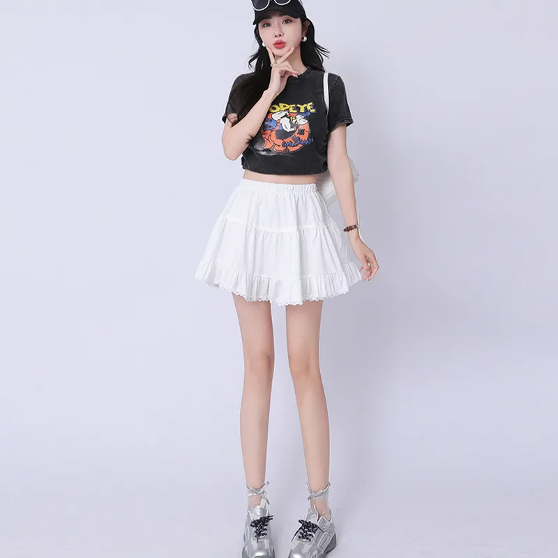 QUIET ANGEL Casual Short Skirts Women's-3