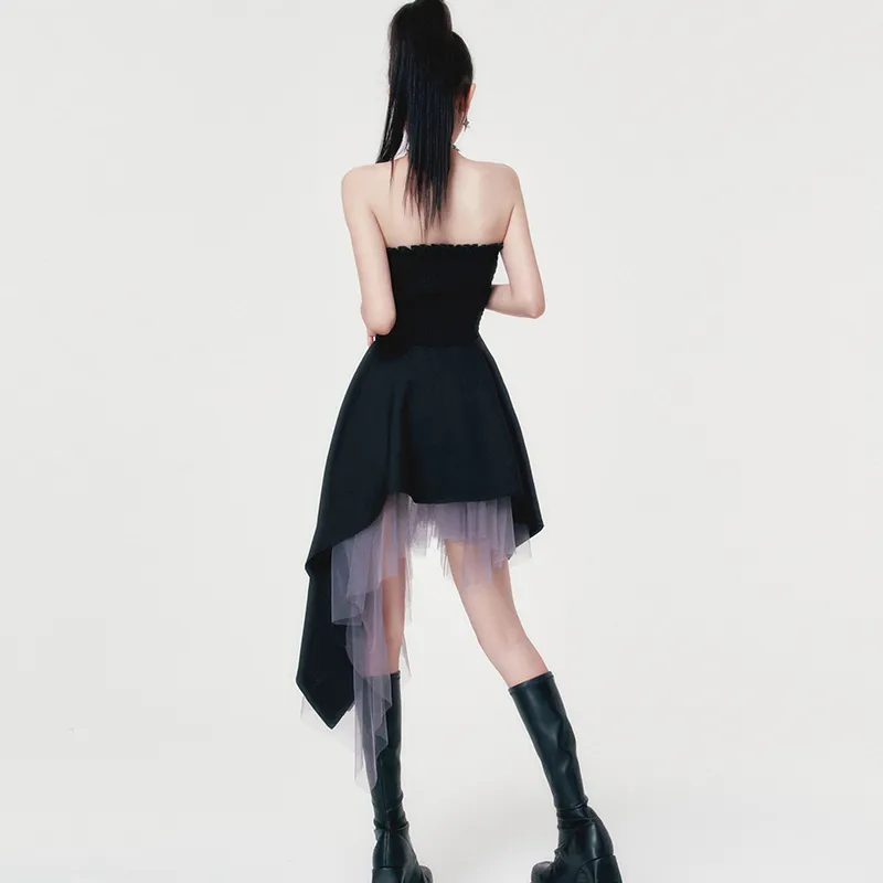 QUIET ANGEL Sleeveless Dress Women's Black-5