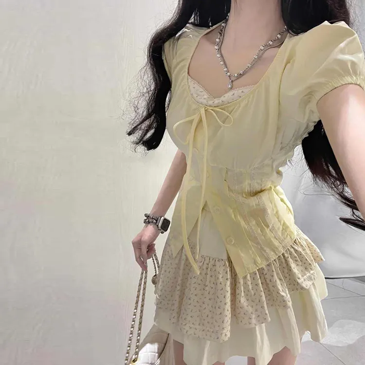 QUIET ANGEL Two Piece Skirt Sets Women's-2