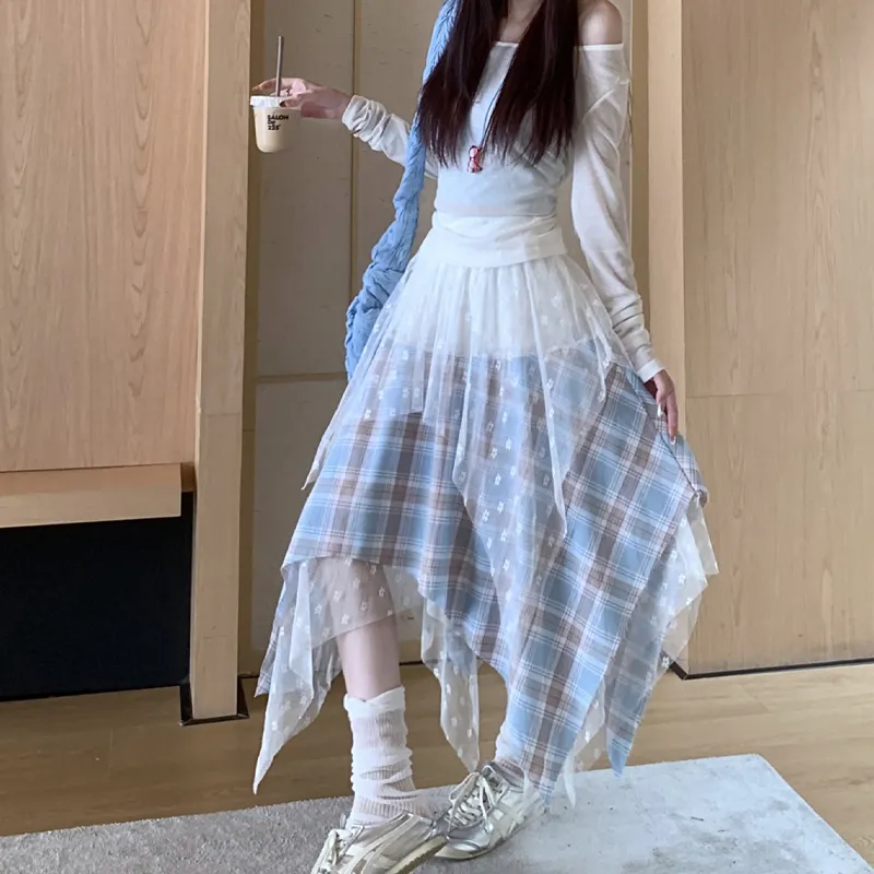 QUIET ANGEL Casual Long Skirt Women's-4
