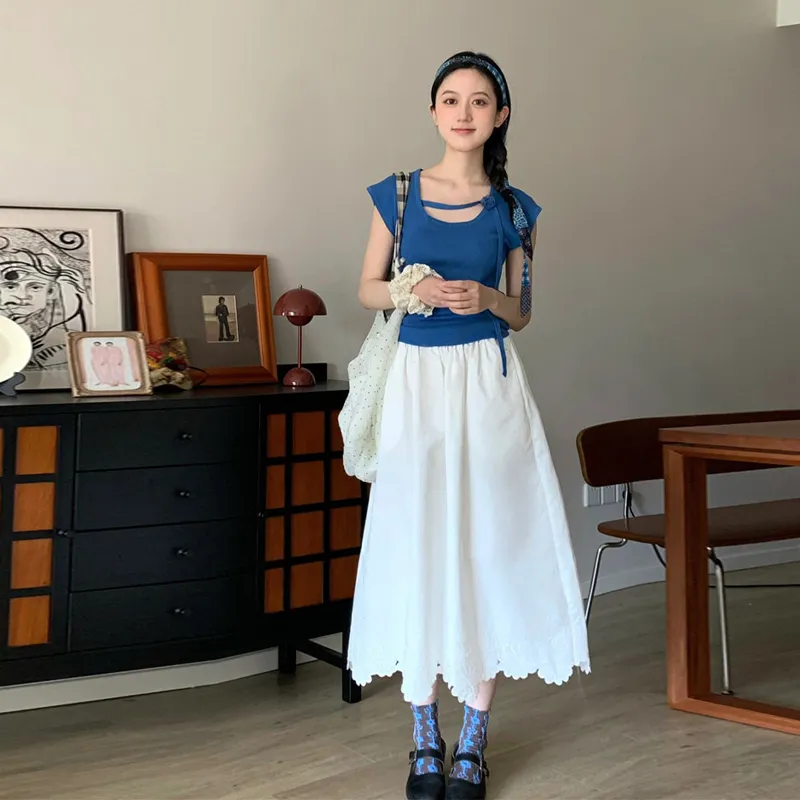 QUIET ANGEL Two Piece Skirt Sets Women's-4