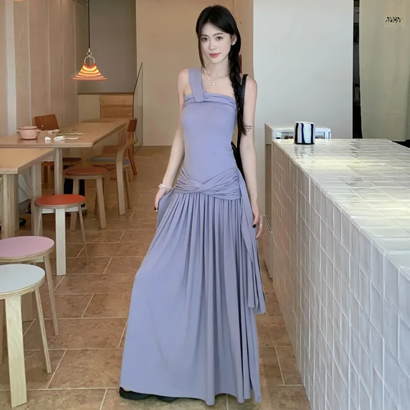 QUIET ANGEL Slip Dresses Women's Purple Shopping Bag-2