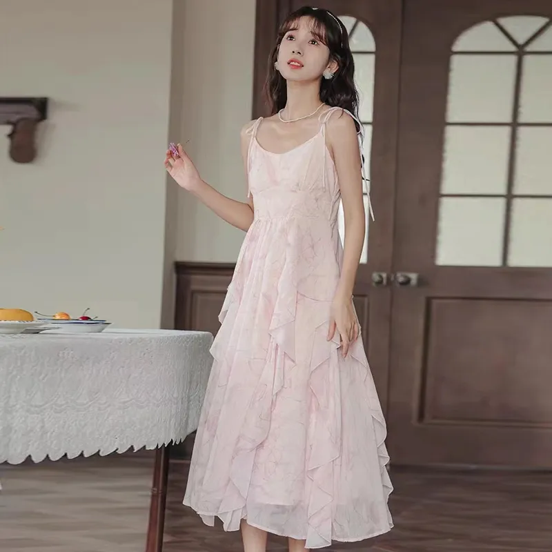 QUIET ANGEL Slip Dresses Women's Pink Shopping Bag-3