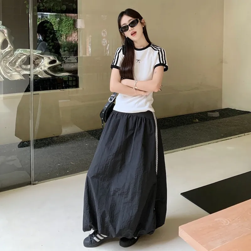 Vine Color Fashion Skirt Set Women's-2