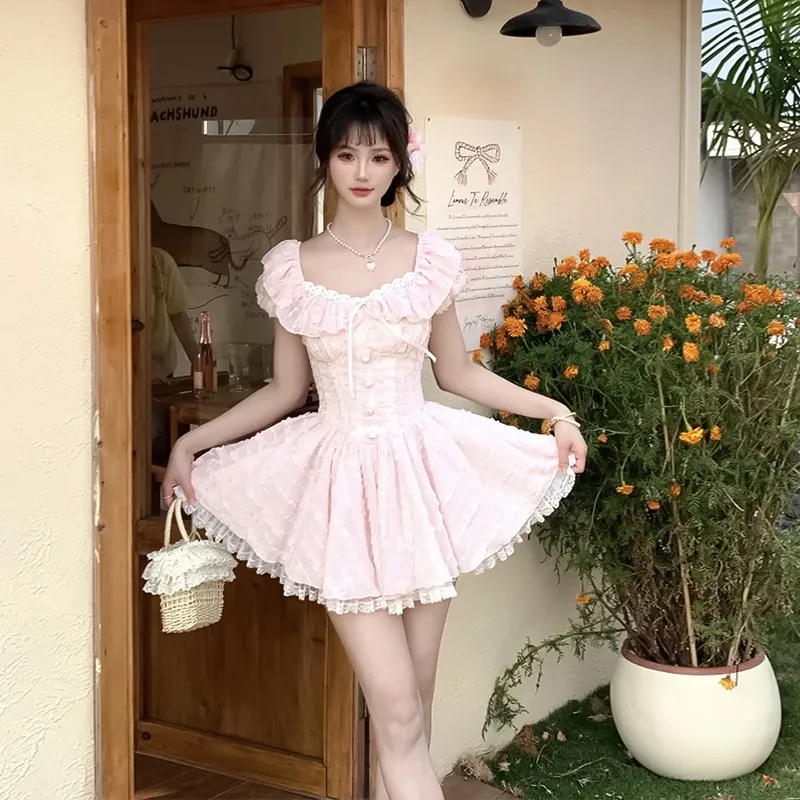 QUIET ANGEL Short Sleeved Dress Women's-3