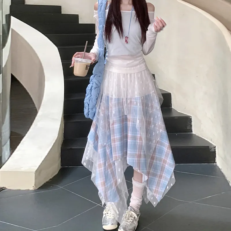 QUIET ANGEL Casual Long Skirt Women's-5