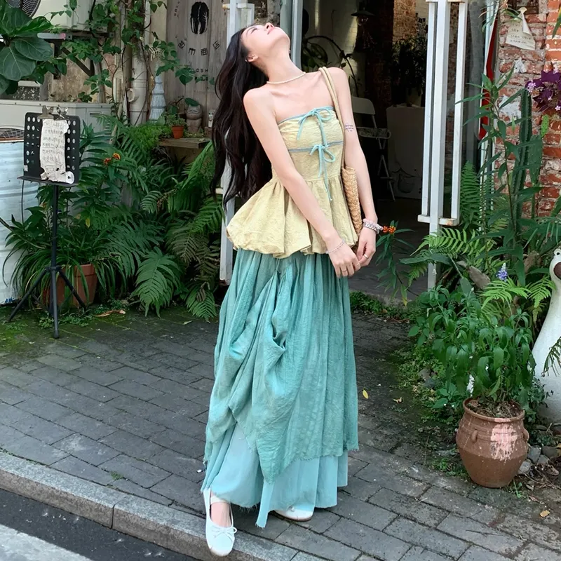 QUIET ANGEL Two Piece Skirt Sets Women's-3