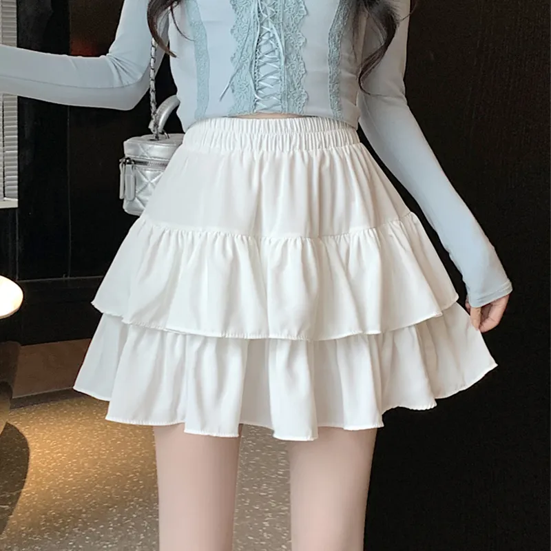 QUIET ANGEL Casual Short Skirts Women's-3