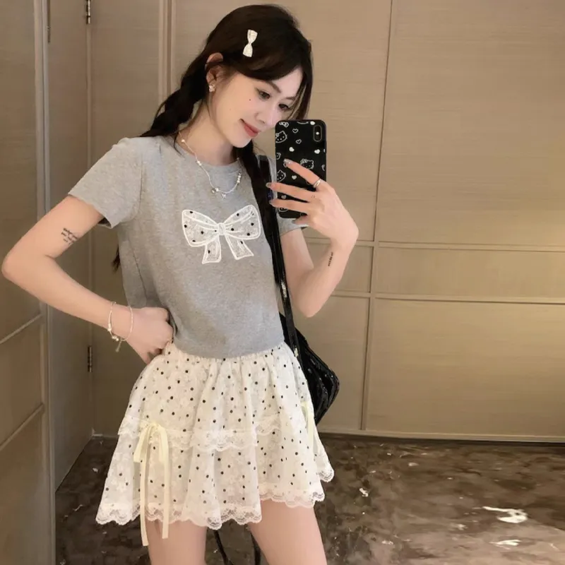 QUIET ANGEL Two Piece Skirt Sets Women's-4