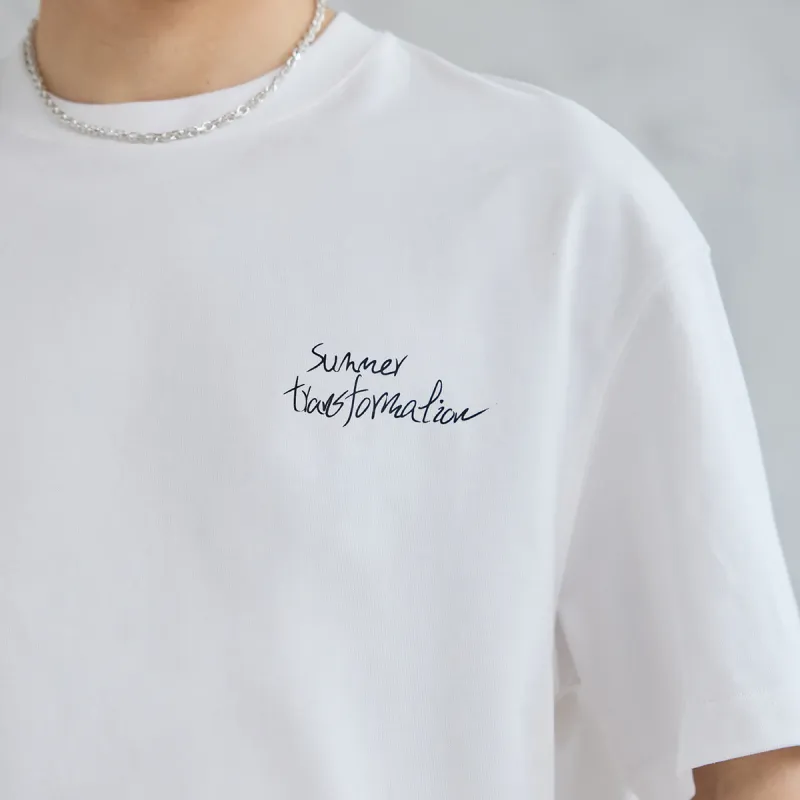 A.B.X T Shirts Men White-6