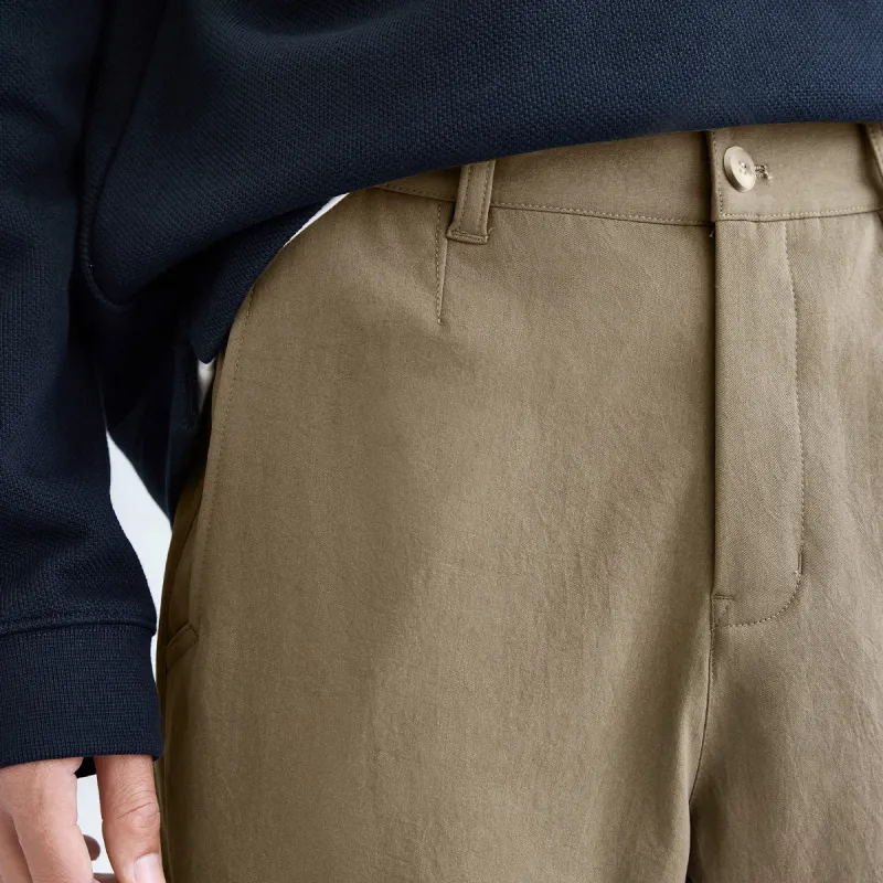 A.B.X Elastic Waistband With Slanted Slip Pocket Suitable For Spring And Autumn Casual Pants Men's-8
