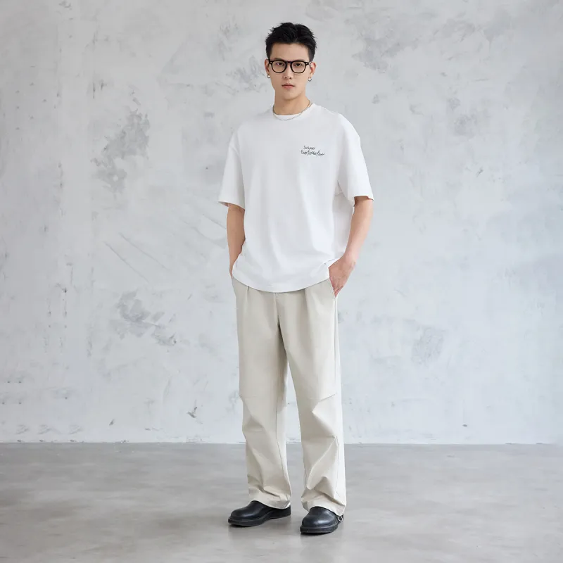 A.B.X T Shirts Men White-2