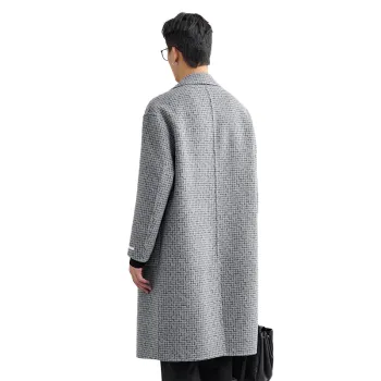 A.B.X Coats Men Light Gray