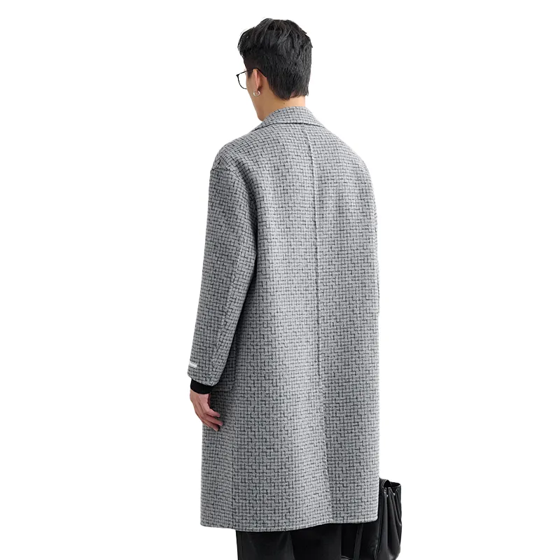 A.B.X Coats Men Light Gray-0