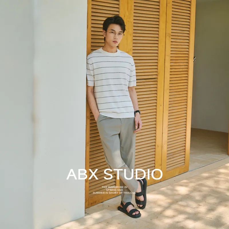 A.B.X Short Sleeved T Shirts Men's-7