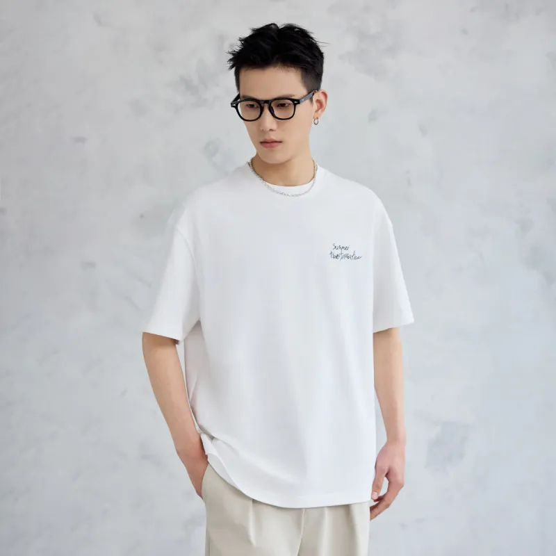 A.B.X T Shirts Men White-4
