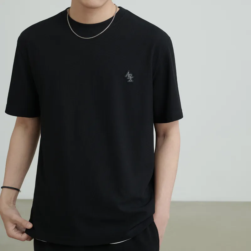 A.B.X Crew Neck Short Sleeved T Shirts Men's-1