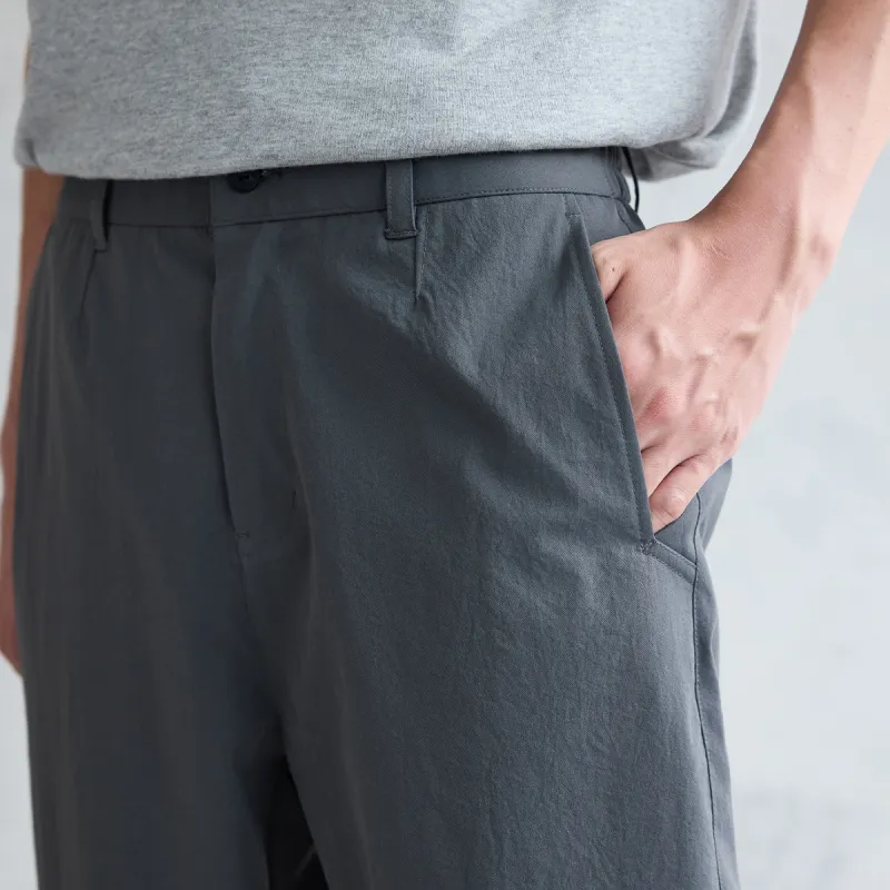 A.B.X Elastic Waistband With Slanted Slip Pocket Suitable For Spring And Autumn Casual Pants Men's-18