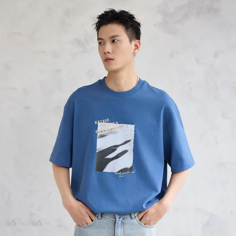 A.B.X Front And Back Theme Print Crew Neck Pullover Short Sleeved T Shirts Men's-5