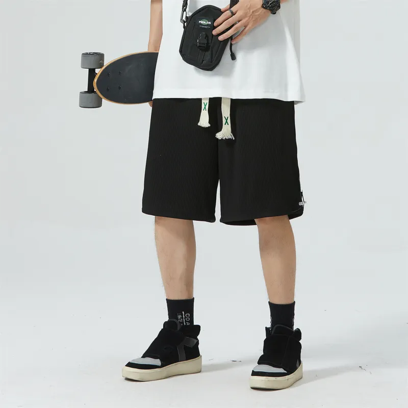 LTIFONE Casual Shorts Unisex Black-5
