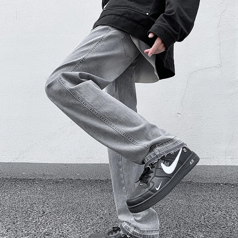 LTIFONE Jeans Unisex Light Gray-5