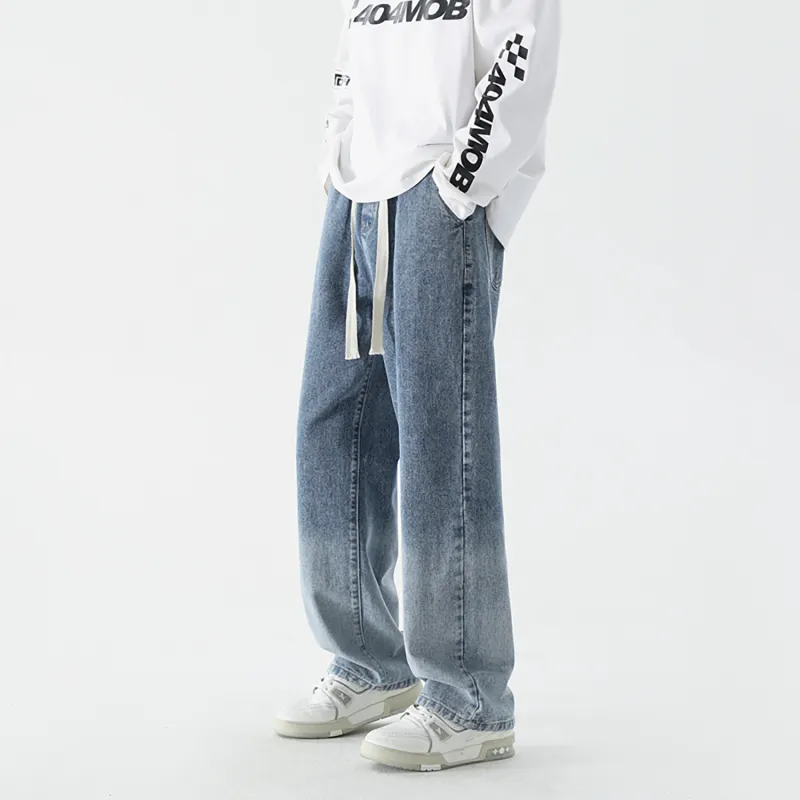 LTIFONE Jeans Unisex Black Gray Color-10