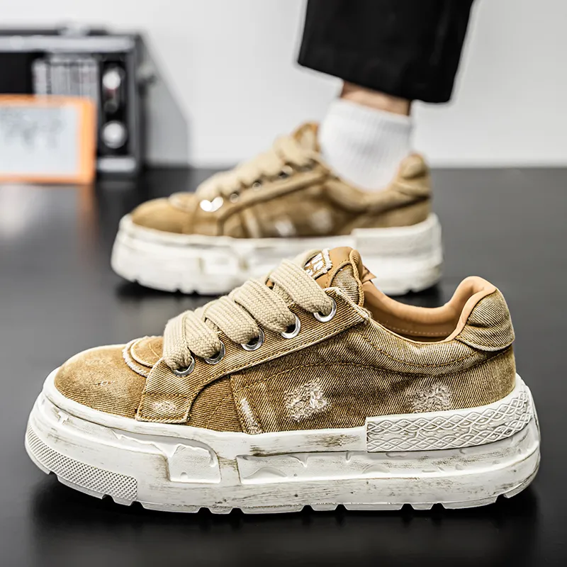 Magelly Slip Resistant Shock Absorbers With Abrasion Resistant Properties Low Top Skateboard Shoes Men's-17